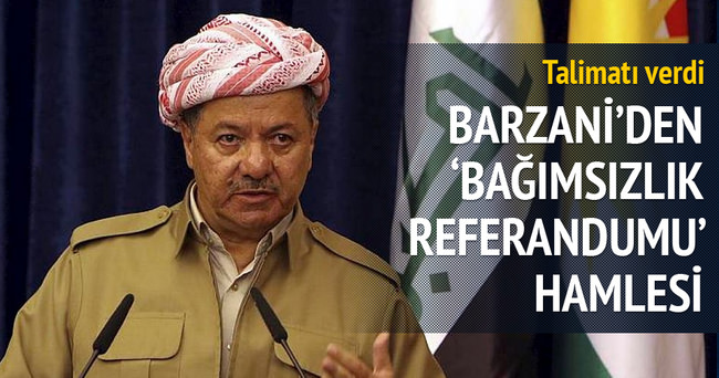 Barzani’den bağımsızlık referandumu hamlesi
