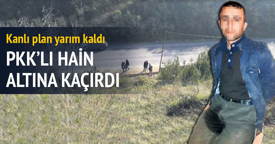 PKK’lı terörist korkudan altına kaçırdı