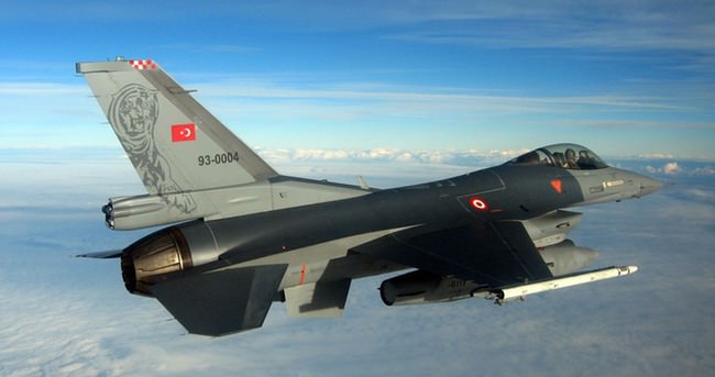 14 adet Türk F-16’sı Suriye sınırında