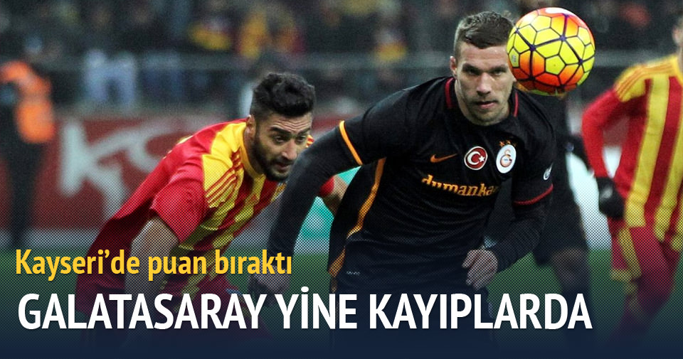Galatasaray Kayseri’de 2 puan bıraktı