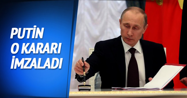 Putin, Türkiye’ye yönelik yaptırım kararını imzaladı