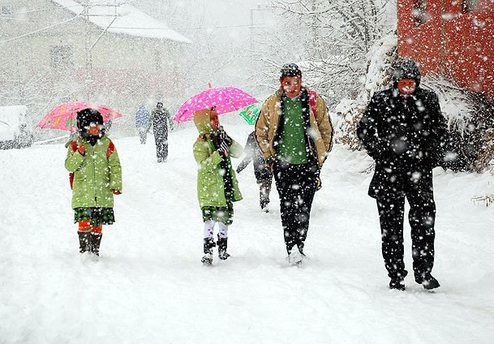 Nevşehir’de okullara kar tatili