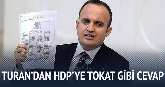Turan’dan HDP’ye tokat gibi cevap