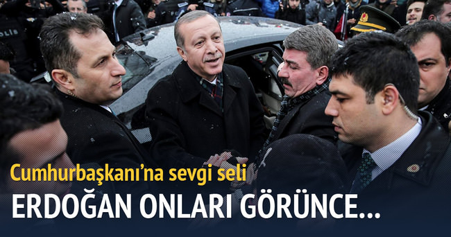 Erdoğan’ı aracından indiren sevgi