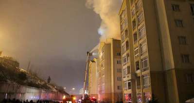 İstanbul’da 8 katlı bina alev alev yandı