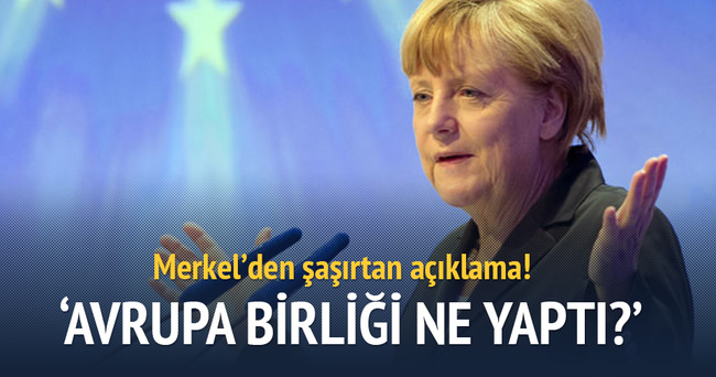 Merkel’den şaşırtan Türkiye açıklaması