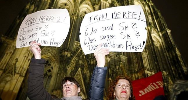 Köln’de taciz olayları protesto edildi