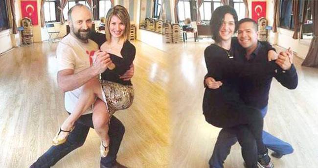 Bergüzar Korel ve Halit Ergenç tango dersi almaya başladı