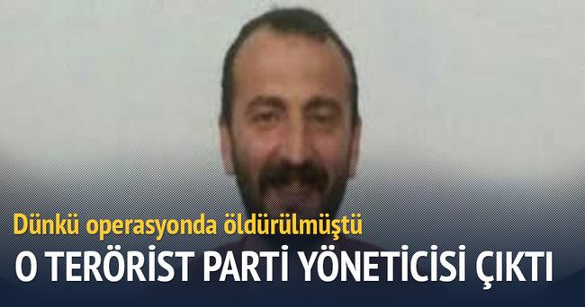 Öldürülen terörist DBP yöneticisi çıktı!