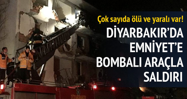 Diyarbakır’da emniyet müdürlüğüne bombalı saldırı