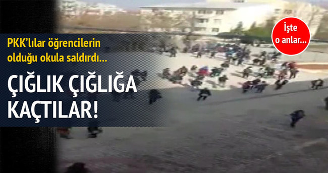 PKK’lılar okula saldırdı!