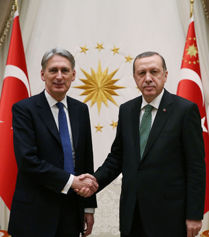 Cumhurbaşkanı Erdoğan, Hammond’u kabul etti