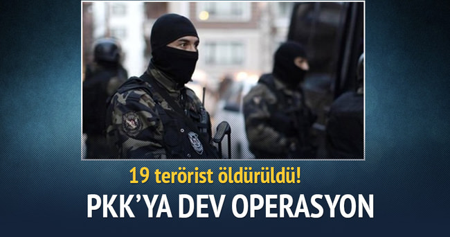 PKK’ya operasyon: 19 terörist öldürüldü