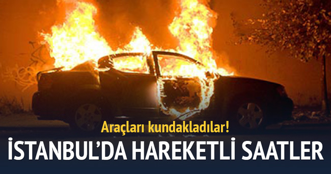 İstanbul’da 3 araç kundaklandı