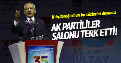 AK Parti’liler CHP Kurultayı’nı terk etti!