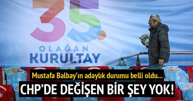 Mustafa Balbay aday olamadı!