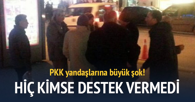 Diyarbakırlılar terör eylemine destek vermedi!