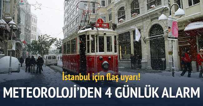 İstanbul’a yarın kar geliyor!