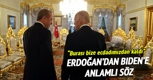 Biden’la Erdoğan’ın Mabeyn Köşkü diyalogu