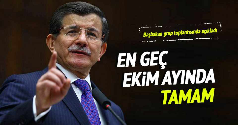 Başbakan Davutoğlu müjdeyi verdi