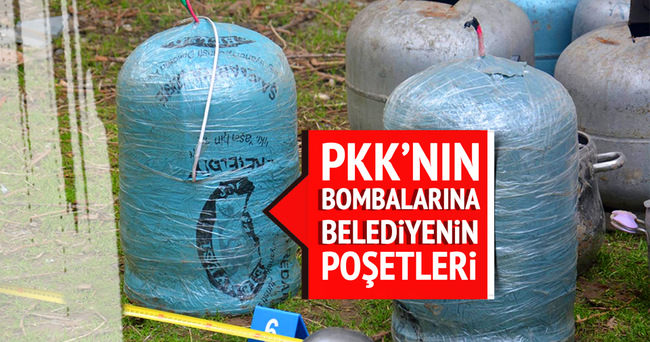 PKK’nın bombalarına belediyenin poşetleri!