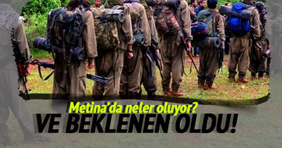 Metina kampından kaçan teröristler teslim oldu