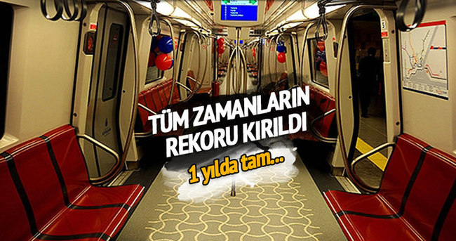 İstanbul’da raylı sistemle ulaşım rekor kırdı