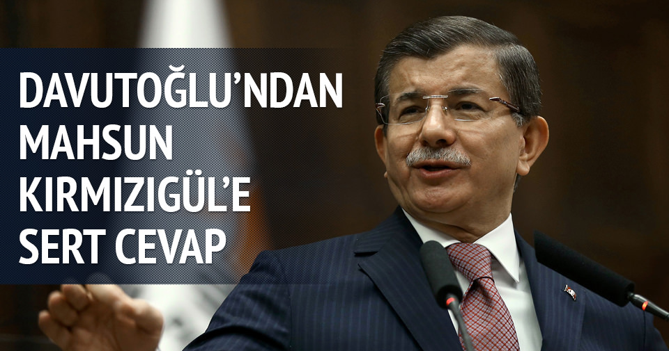 Başbakan Davutoğlu’ndan Mahsun Kırmızıgül’e cevap