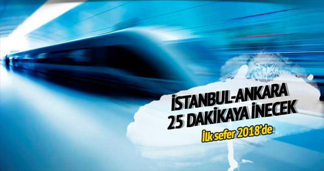 İstanbul-Ankara 25 dakika oluyor