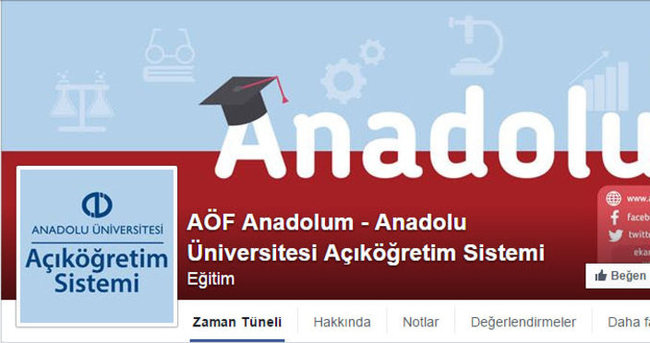 AÖF Facebook sayfası AÖF Anadolum açıldı. Yoksa sınav sonuçları açıklanıyor mu?
