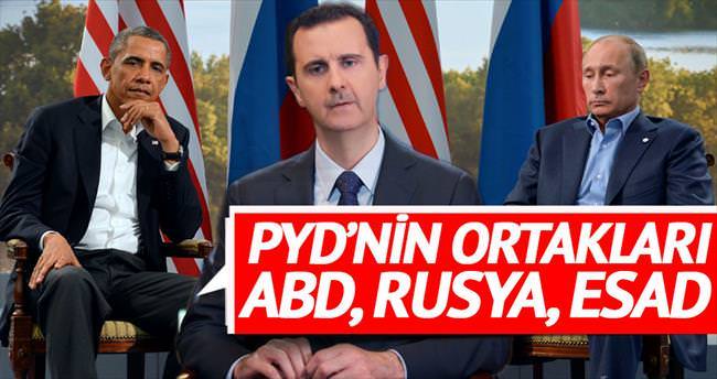 PYD’nin ortakları ABD, Rusya ve Esad