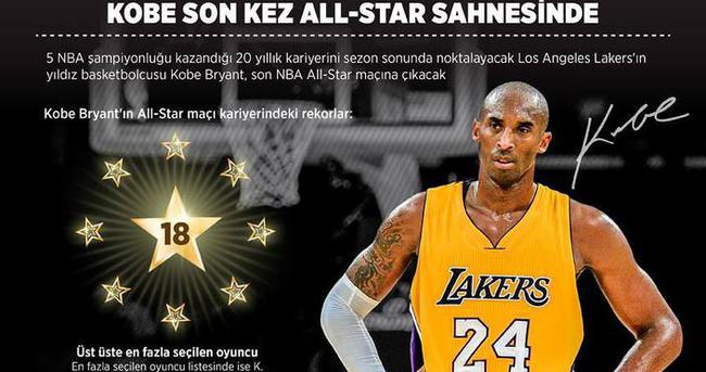 Kobe son kez all-star sahnesinde