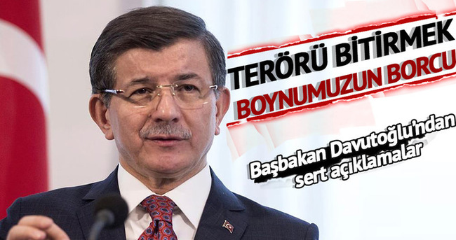 Terörü bitirmek boynumuzun borcu