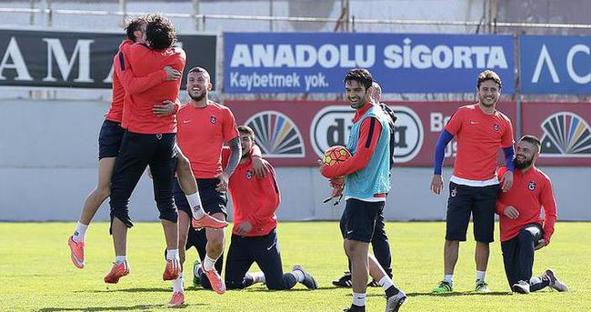 Trabzonspor, Galatasaray maçının hazırlıklarını sürdürdü