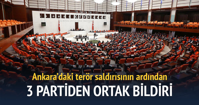 3 partiden ortak Ankara bildirisi