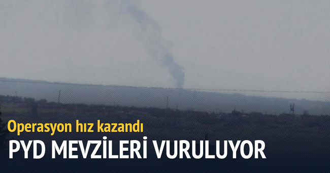 PYD mevzileri vuruluyor