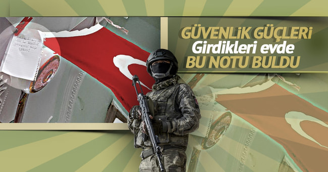 İdil’de güvenlik güçlerini duygulandıran not