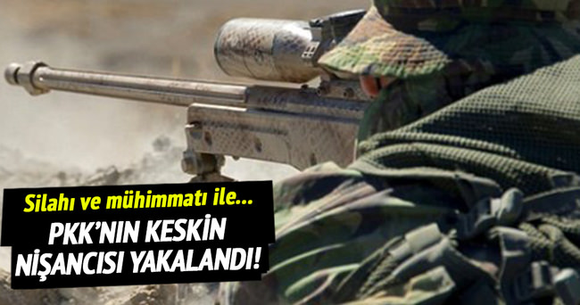 PKK’nın keskin nişancısı yakalandı!