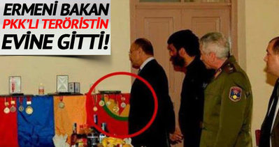 Ermenistan Savunma Bakanı PKK’lı teröristin evini ziyaret etti