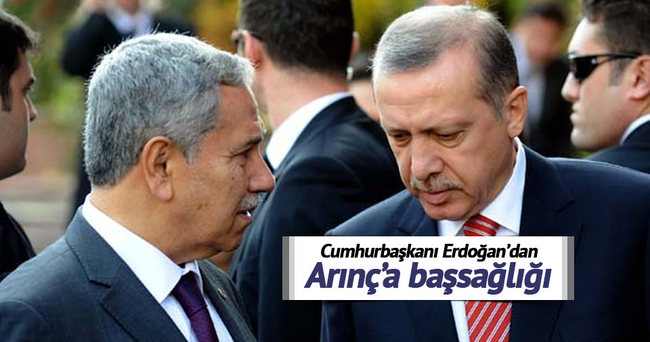 Cumhurbaşkanı Erdoğan’dan Arınç’a başsağlığı