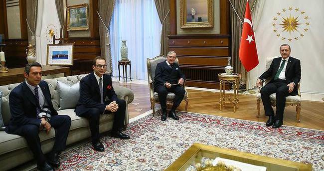 Cumhurbaşkanı Erdoğan Koç ailesini kabul etti