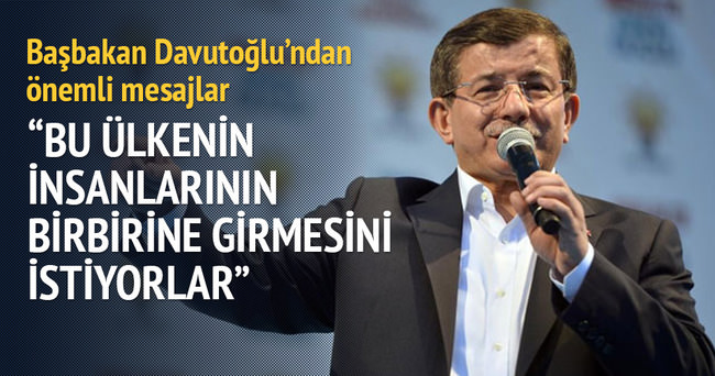 Başbakan Davutoğlu: Türkiye’nin 90’lı yılları yaşamasını bekleyenler var