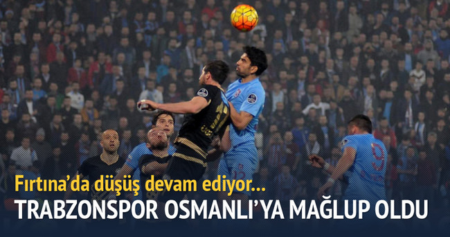 Trabzonspor’da düşüş devam ediyor