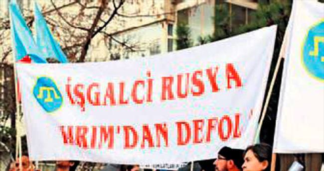 Rusya’nın Kırım’ı işgali protesto edildi