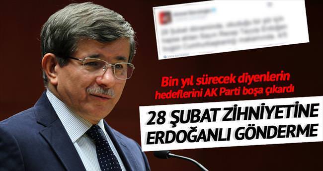 Davutoğlu’ndan 28 Şubat tweet’i