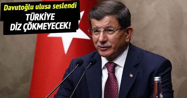 Başbakan Davutoğlu, ulusa seslendi