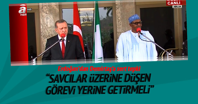 Erdoğan’dan Demirtaş açıklaması