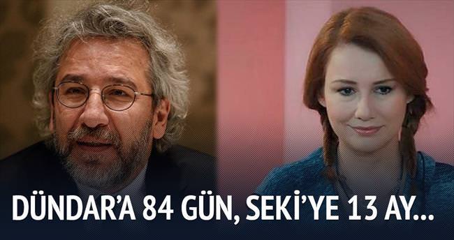Can Dündar’a 84 gün Deniz Seki’ye 13 ay…