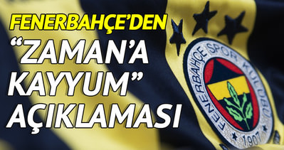 Fenerbahçe’den Zaman’a kayyum açıklaması