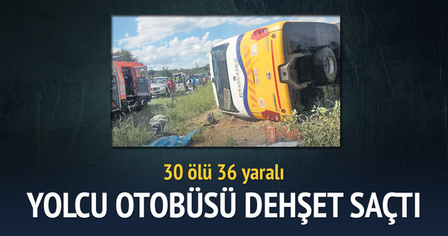 Katliam gibi kaza: 30 ölü 36 yaralı